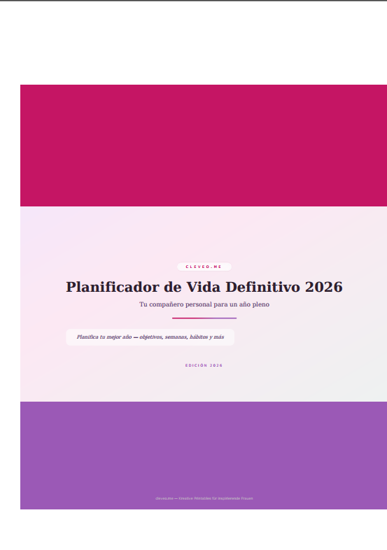 Planificador de vida definitivo 2026