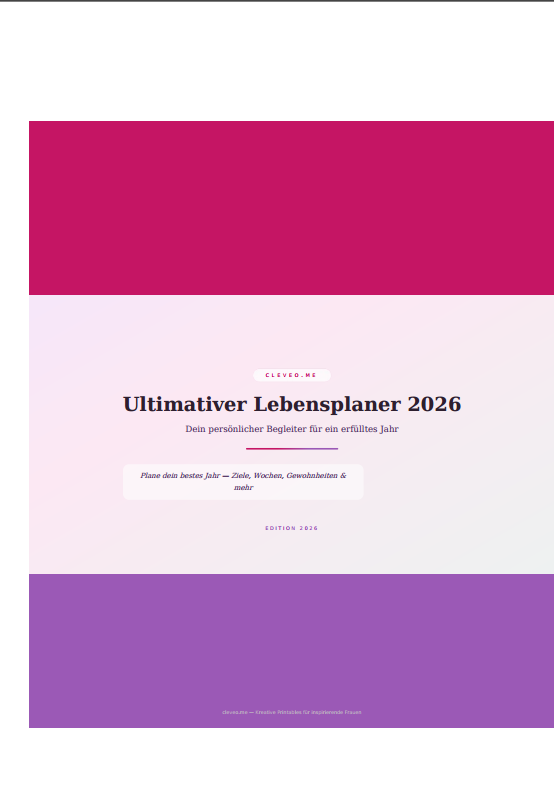 Ultimativer Lebensplaner 2026