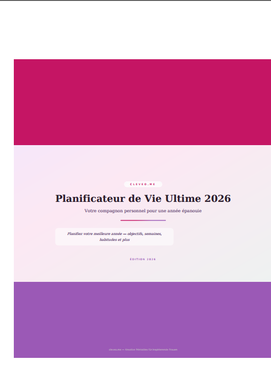 Agenda de vie ultime 2026