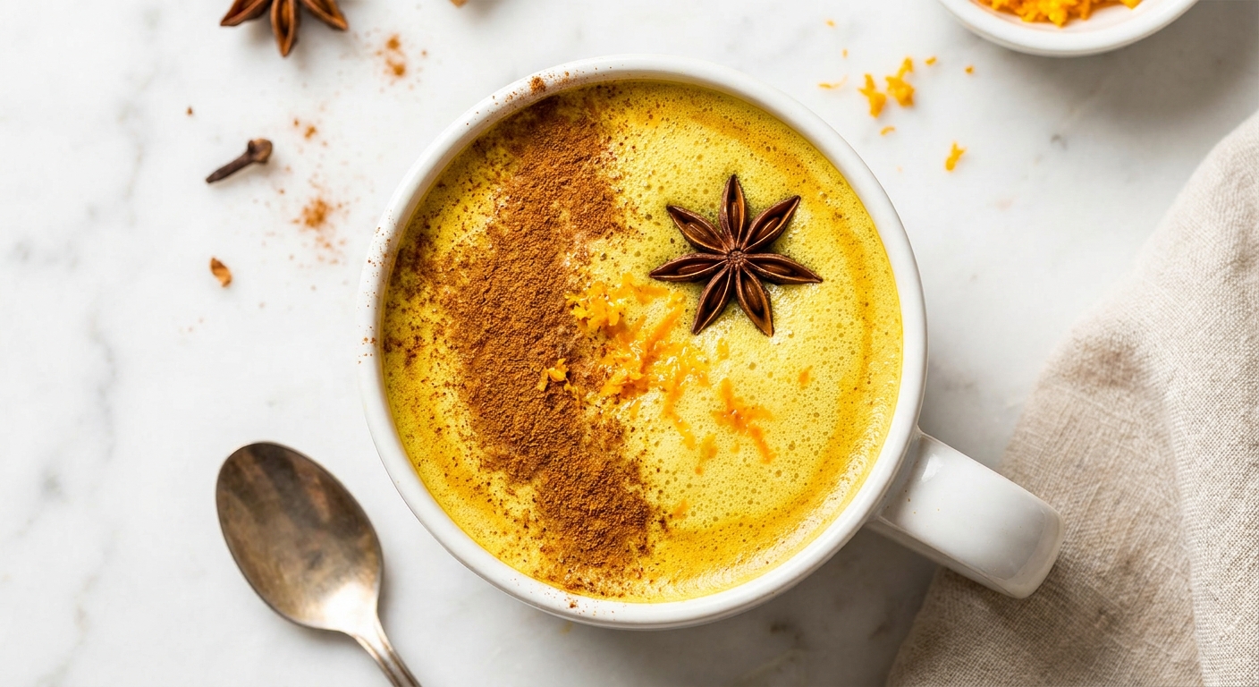 Latte de jengibre y cúrcuma en el Thermomix
